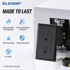 ELEGRP Decorator Wall Receptacle Outlet, Tamper Resistant 15A 125V Standard
