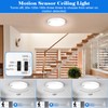Motion Sensor Ceiling Light Wired, LED Flush Mount Ceiling Light