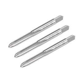 sourcing map Machine Tap #10-24 UNC Thread 2B Class 3 Flutes High Speed Steel Screw Threading Tap Tapping Tool 3pcs
