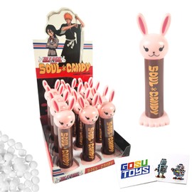 Bleach Soul Candy Strawberry Flavored Candy (12 Pack) with 2 Gosutoys Stickers