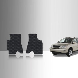 TOUGHPRO Floor Mats Accessories (Front Row Set) Compatible with Lexus RX300 All Weather Heavy Duty (Made in USA) Black Rubber 1999 2000 2001 2002 2003