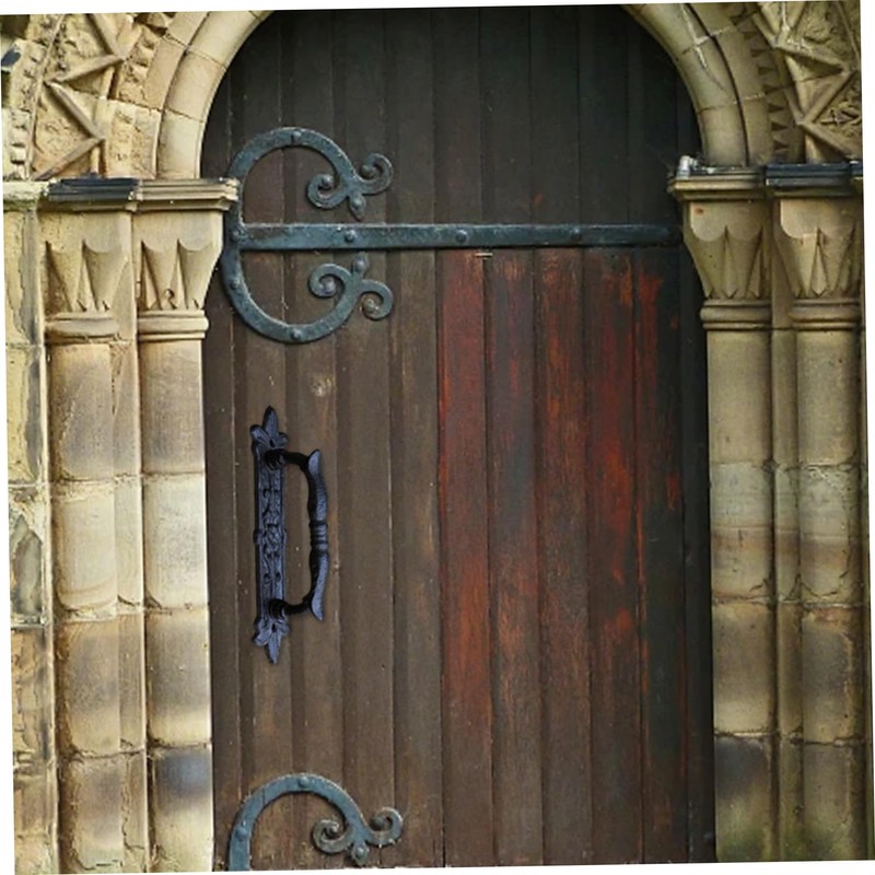 Barn Door Handles European-Style Heavy Duty Retro Cast Iron Antique