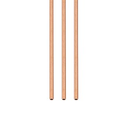 DTGN 2mm x 0.2mm x 300mm(ODxWall TXL) Copper Tube - 3Pack - Good for Machinery Equipment DIY Decorative Frame - Round Metal Tubing
