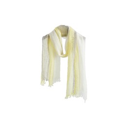 Jeelow Cotton Or Linen Scarf Lightweight Light Shawl Wrap For Men & Women, Yellow Plaid, Large