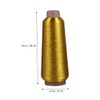 CORHAD 4 Rolls Metallic Embroidery Thread Gold Silver Cross Stitch