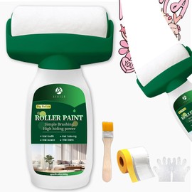 Anirun White Paint for Wall 17.6oz/500g Water-Based Roller Repair Kit - Flat/Ceiling Surfaces Quick Fix for Stains