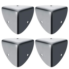 SAYAYO EBJ039B-4P Metal Corner Protection Edge Protection Metal Black Protectors for Wrapping Angles Wooden Boxes Boot Boxes Flight Cases Pack of 4