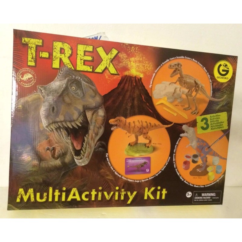 T-REX MultiActivity Kit by Geoworld! Hours of Fun! Dinosaur models.