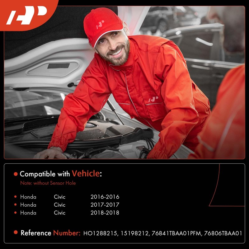 A-Premium Windshield Washer Reservoir without Sensor Hole Compatible with Honda