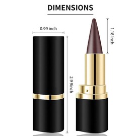 ZYEKIU 2 Stück Matte Schnell Trocknender Eyeliner, Kajalstift Wasserfest, Eyeliner Stift für Langanhaltend Lidschatten, Gel Eyeliner für Ein Alltägliches Lang Anhaltendes Augen Make Up (Braun)