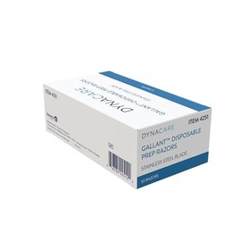 Disposable Gallant Prep Razor, Individually Foil-Packed, 50/bx