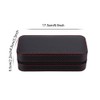 Portable 2Slots Carbon Fiber Leather Watch Storage Box Case Wristwatch
