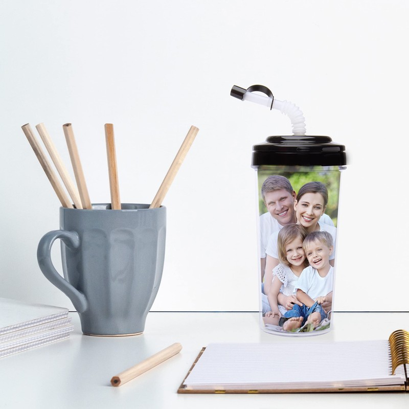 20 oz. Create Your Own Travel Tumbler with Bendy Straw