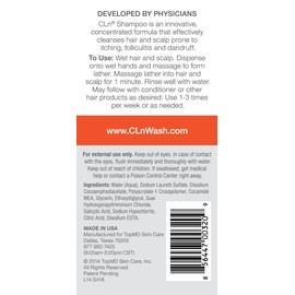 CLn® Shampoo - Clarifying Formula with Salicylic Acid, for Normal to Oily Scalp Prone to Folliculitis, Dandruff, Itchy & Flaky Scalp, Fragrance-Free & Paraben-Free, 8 fl. oz.