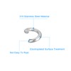 sourcing map 300Pcs Open Jump Rings, 4mm 316 Stainless Steel