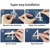 3 inch 30 Pcs Reflective Mailbox Numbers Stickers for Outside,