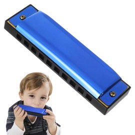 Harmonica Kids,10 Holes 20 Tones Blues Kids Harmonica Mouth Organ,Harmonicas for Adults in C Suitable for Beginners Professionals,Mouth Organ for Adults,Harmonicas,Key of C Harmonica(Blue)