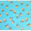 Unbranded Monkeys on Blue Flannel Fabric, BTHY, OOP, RARE, Monkey's
