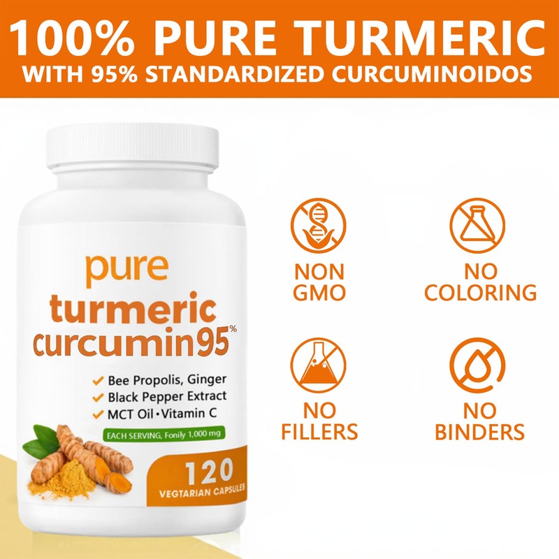 ARSYCHLL Nivelle Turmeric Curcumin 95 1000mg - 95% Turmeric Complex
