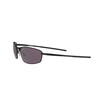 Oakley Men's OO4141 Whisker Oval Sunglasses, Matte Black/Prizm Grey, 60
