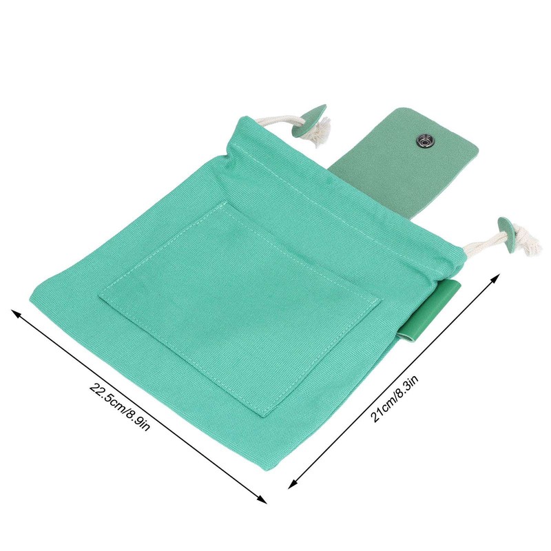 Foraging Bag Large Capacity Durable Canvas PU Leather Wide Application