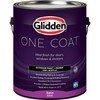 Glidden Exterior Paint + Primer: Greige/Synchronicity, One Coat, Satin, 1-Gallon
