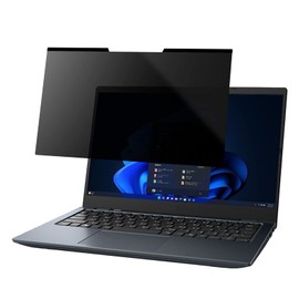 13.3 Inch (16:9) Magnetic Peeping Prevention Filter, Privacy Filter, LCD Protective Film (Magnetic Sheet Width 0.2 inch (6 mm) Type), Blue Light Cut, Anti-Glare, Double-Sided, Easy to Put on and Take