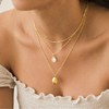 KissYan Gemstone Necklace for Women, 14K Gold Plated Crystal Teardrop