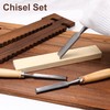4 Pcs Half Round Chisel Set Inner Edge DIY Wood