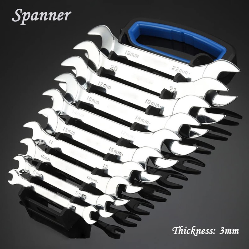 Double End Spanner Vogueing Tool 22x24MM Ultra Thin Spanner Open