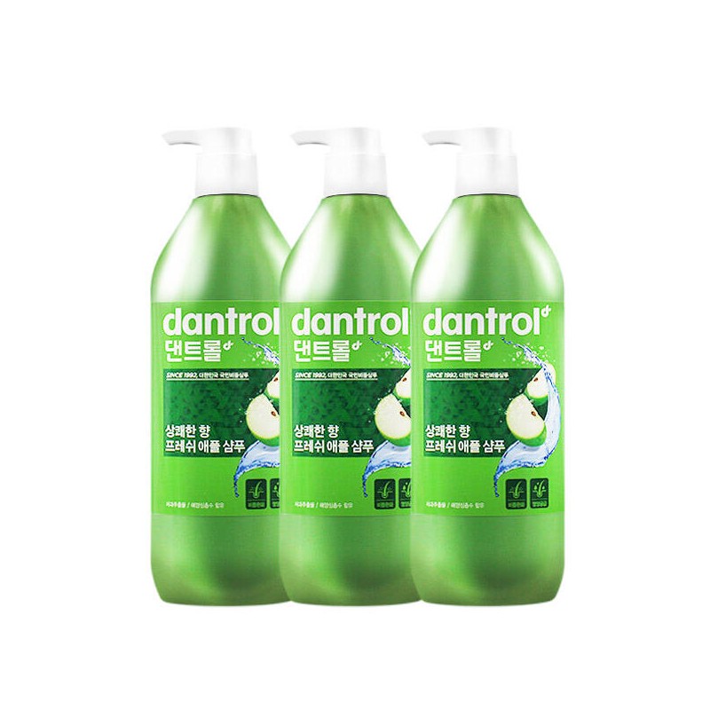 Dantroll 댄트롤 쿨링 샴푸 820ml x3개 /두피 딥클린 비듬케어 쿨링샴푸