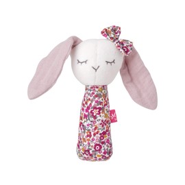 kikadu Squeaker Rabbit Girl - Baby Toy Made from 100% GOTS-Certified Organic Cotton