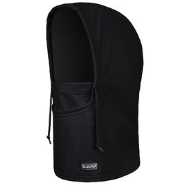 BLACKSTRAP Camber Hood Therma Dual Layer Adjustable Balaclava Ski Mask, Over or Under Helmet Compatible, Adult Unisex, One Size Fits All, [Black]