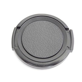 vhbw Universal Lens Cap 39mm Compatible with Camera DSLR - Plastic Black with Side Grip