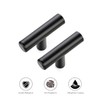 Ravinte 2'' Cabinet Handles Stainless Steel Matte Black Kitchen Cabinet