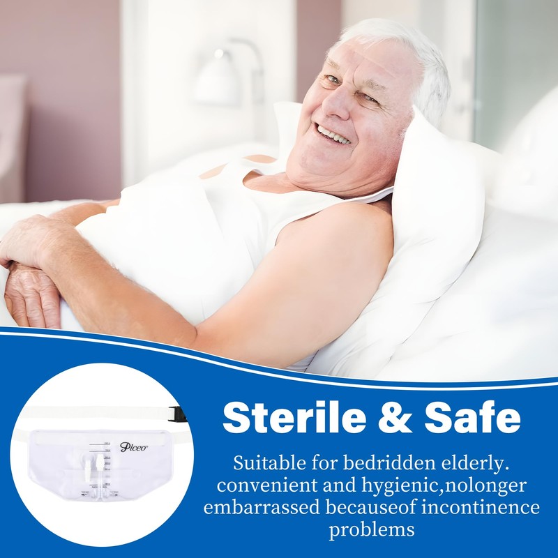 Plceo Urine Collection Bag with Waist Belt, 1000 mL (3