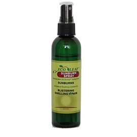 ECOLEAF Natural Sunburn Spray | Made in The USA with Organic Plant Extracts & Oils | Symptomatic Sun Burn Relief