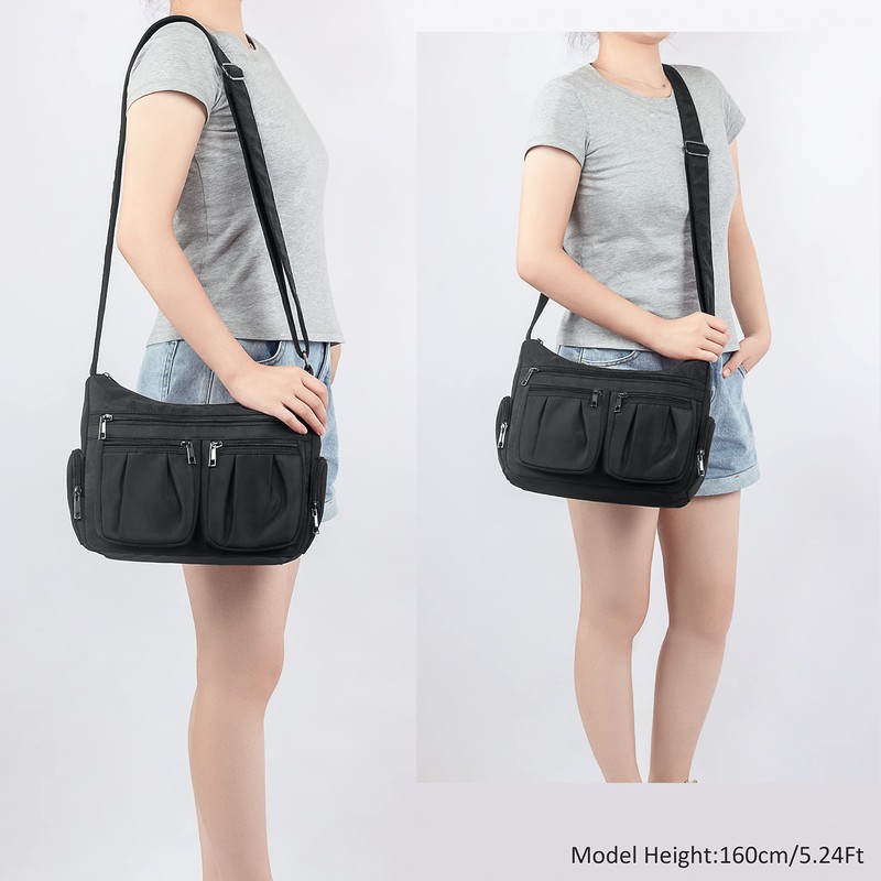 Crossbody Bag for Women Nylon Shoulder Bag Women Water Resistant