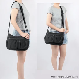Crossbody Bag for Women Nylon Shoulder Bag Women Water Resistant Anti Theft Travel Purses