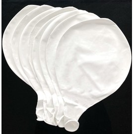 FAMULIA White Balloons, Giant Balloons, Large, 35.4 inches (90 cm), Set of 8, Wedding, White, 35.4 inches (90 cm)