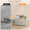 EKNITEY Rotating Mesh Desk Organizer - 4 Slots Cute Pen