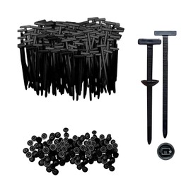 Nylon Universal Cable Tie Buckle, Automotive Zipper Clips, Self-Locking Zip Tie Clips with UV & Heat Resistant for Car Auto Bumper Fender Trunk Repair (180PCS)