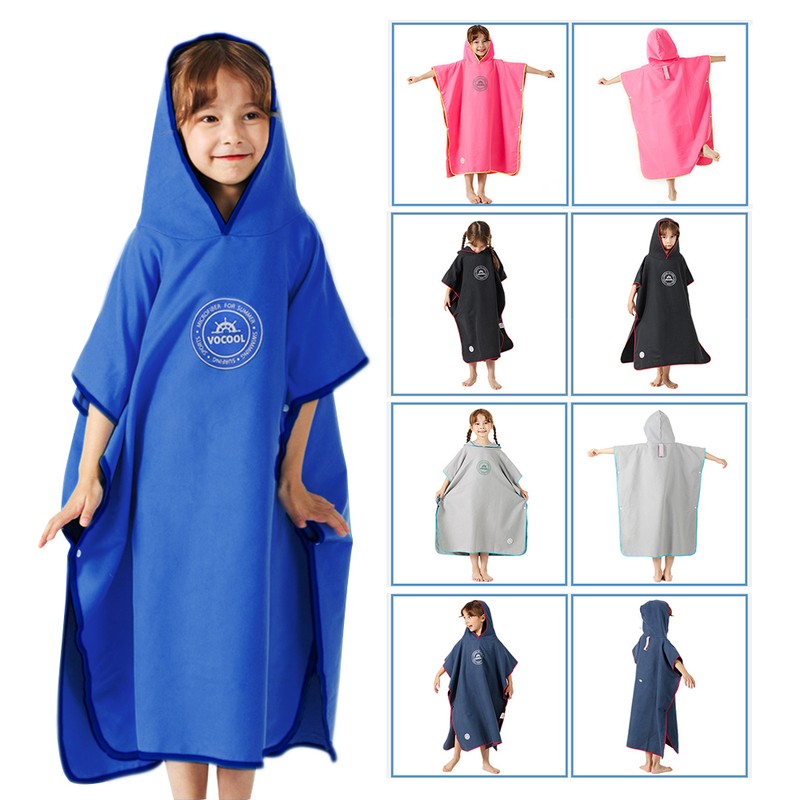 Hooded Bath Towel for Kids Quick Dry Bath Poncho Towel