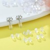 Kerryjewl Silicone Earring Backs,200pcs Soft Clear Plastic Earring Backs Replacement