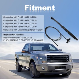 JDMON Sunroof Track Guide Rails Repair Kit Compatible with Ford F150 F250 F350 F450 2015-2020 Lincoln Navigator 2018-2020 Replace FL3Z16502C22 FL3Z-1651071-A FL3Z-1651071-B AP363380