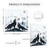 Spshian Decorative Light Switch Cover Plate Black White Ink Forest