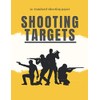 shooting targets: standard target sheets for training, 50 paper with perfect size 8.5 x 11 inch for Guns, snipers, Rifle, Pistol, Airsoft, BB Gun, ... aim, also could be as logbook for gun lovers