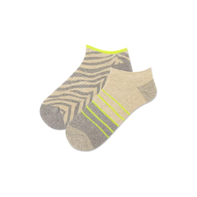 Hot Sox Women's Camouflage Low Cut 2 Pack Crew Socks