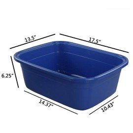 Ggbin 18 Quart Dish Pan/Wash Basins, Set of 3