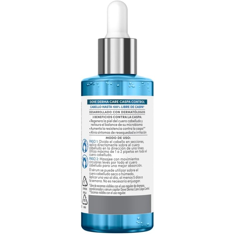 DOVE Sérum Capilar 3 en 1 Derma Care Caspa Control